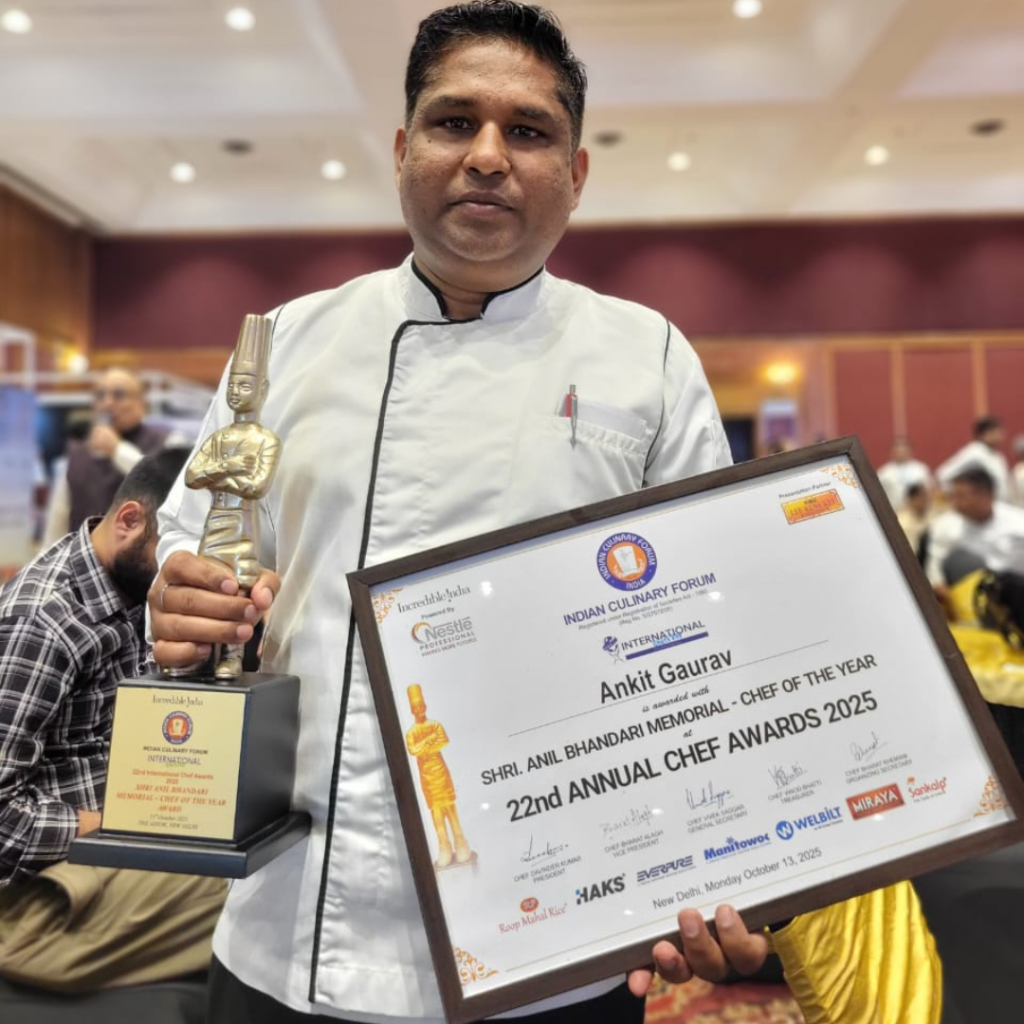 Chef Ankit -Anil Bhandari Chef of the year 2025 - ICF