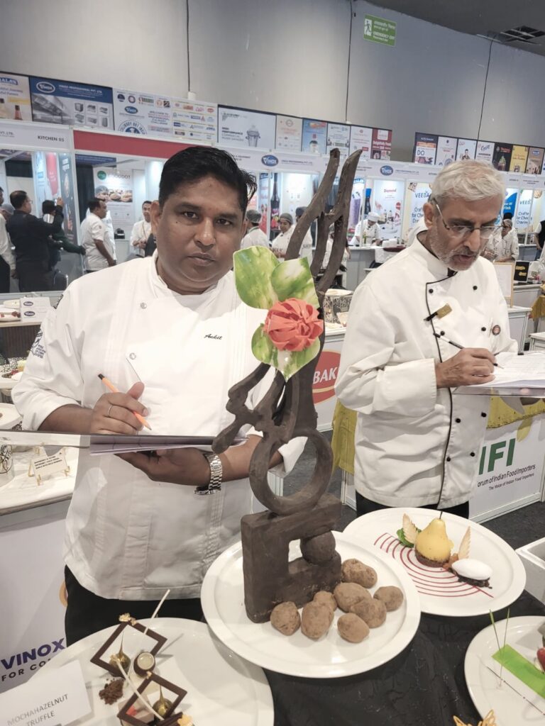 Chef Ankit judging at AAHAR 2026, wacs judging